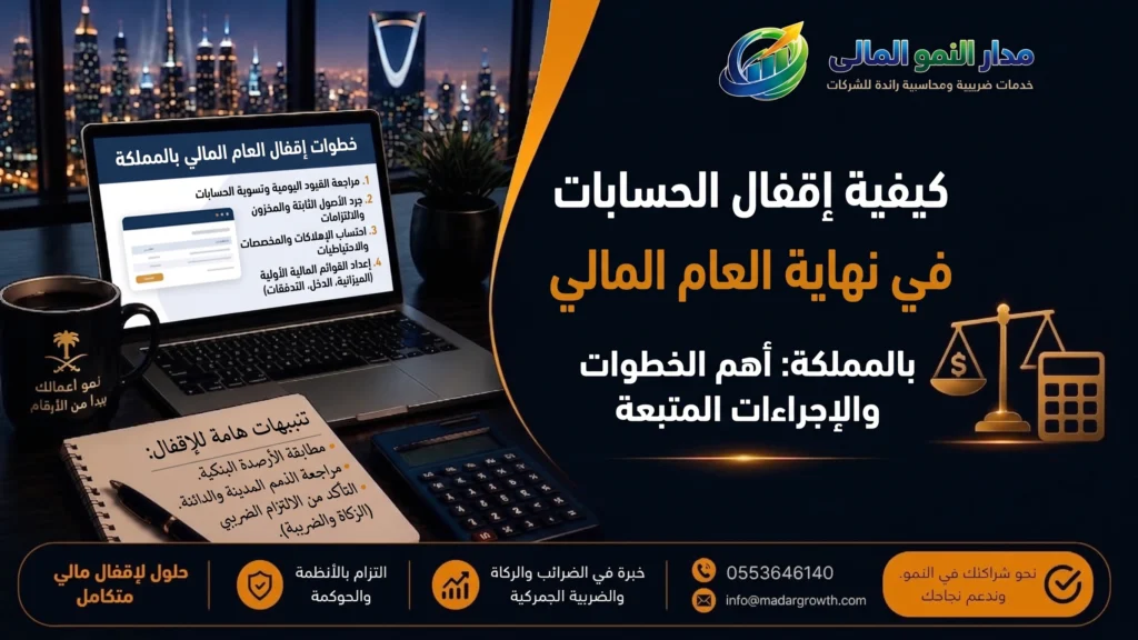 كيفية إقفال الحسابات في نهاية العام المالي بالمملكة