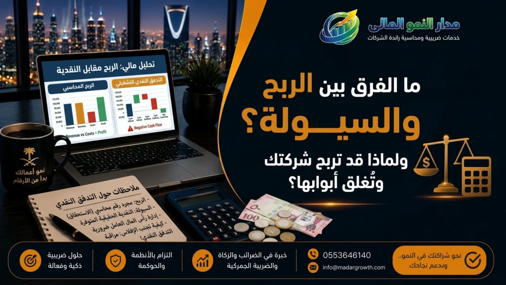 ما الفرق بين الربح والسيولة؟ ولماذا قد تربح شركتك وتُغلق أبوابها؟