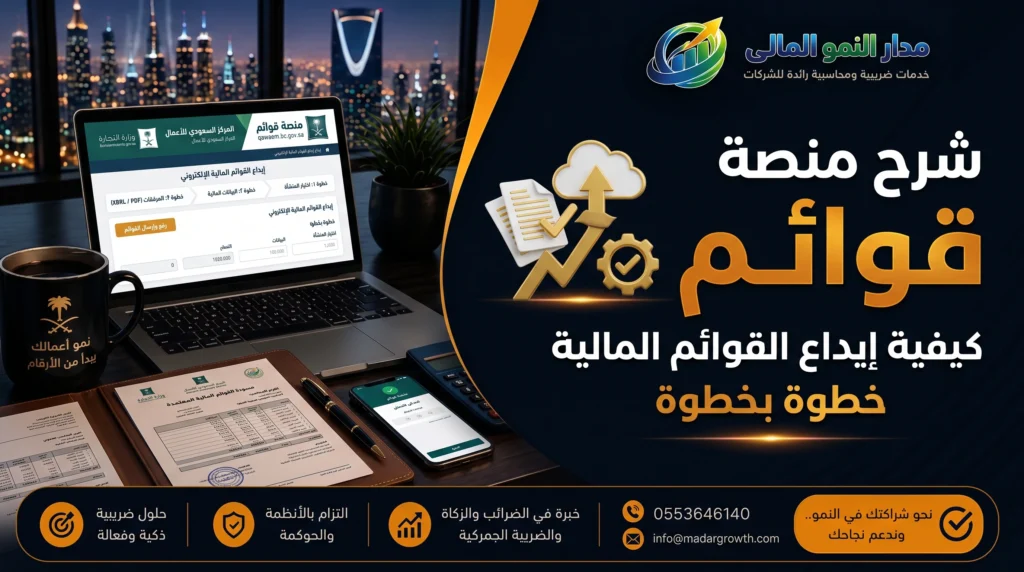 شرح منصة قوائم | كيفية إيداع القوائم المالية خطوة بخطوة